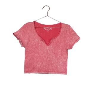 Aeropostale ribbed stretchy v neck seamless  Crop Top size XL